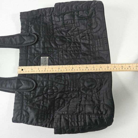 Kenneth Cole Reaction Black Quilted Nylon Tote Bag - Picture 11 of 11